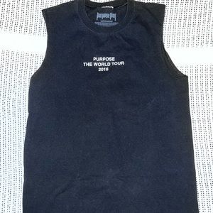 Justin Biebers Purpose Tour Cut-Off Sleeve